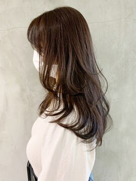 アイティーバイアルバム 松戸店(IT by ALBUM) ロングレイヤー_ミニウルフテラコッタくすみブルー_ba325911