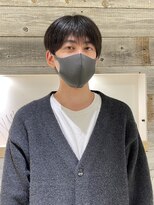 韓国hairナチュラルシースルーバングショートマッシュ