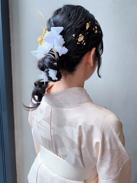 フレームプラス 御堂筋難波店(FRAME +) 成人式ヘア　卒業式ヘア　ヘアアレンジ
