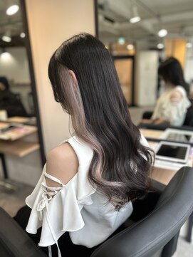 ラフ 難波店(LAFF) #黒髪#ボブルフ#ネビージュ#小顔#ワンレン