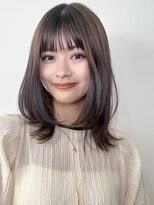 コート 表参道(Cote) くびレイヤーエモージュ前髪薄めバング小顔カット大人ガーリー