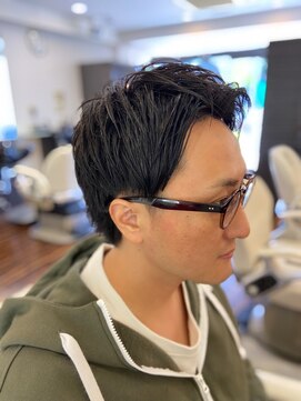 スマイル 沼影店(Smile) ツーブロック/マッシュパーマ/ウルフ/アッシュブラック