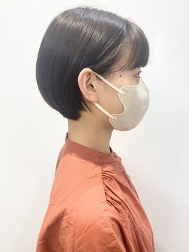 モリオフロムロンドン 松戸店(Morio from London) 【松戸　石山】耳掛けショートボブ丸みショートボブ