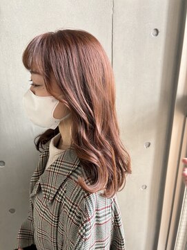 グラフ 立川(Graph.) オレンジブラウンレッドシアカラーミディアムロング