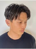 ニュアンスパーマメンズマッシュメンズヘアツーロック刈り上げ
