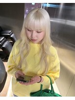 ペレ 栄店(PELE)&nbsp;デザインカラー/レイヤーカット/ウェットヘア/オリーブベージュ