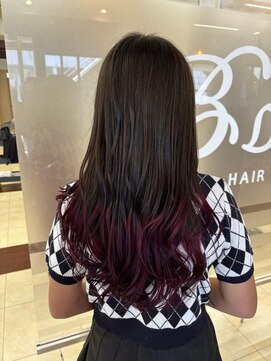 ヘアースペースブルーム ヒーロー 園田店(HAIR SPACE BLOOM hero) 裾カラー