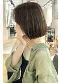 切りっぱなしボブミニボブパーマ前上がりボブボブブリーチ