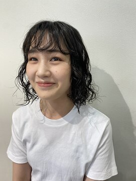 シン カフネ(Shin Kafune) ボブパーマ