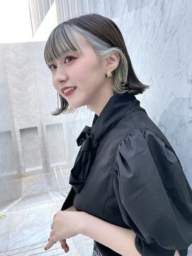 ロンド ジュルード 名古屋(Lond jeloud) ショート ボブ インナーカラー 韓国風41106