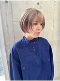 グラデーション/ミルクティーカラー/ブラウン/デザイン/ショート
