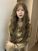 メゾンアクア 表参道(Maison ACQUA)&nbsp;☆ブリーチなしダブルカラー オリーブ オリーブベージュ ボブ