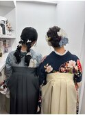 卒業袴にヘアメイク♪