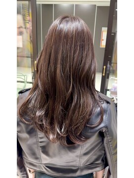 ロウ 町田(ROW) 大人かわいいエギョモリ ミルクティーブラウン ひし形シルエット