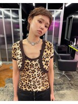 キジ(KIJI) ベリーショート/ベビーバング/ショート/アッシュブラウン