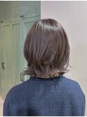 ボブ/くびれボブ/白髪ぼかし/30代/40代/大人かわいい/髪質改善