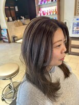 ヘアリゾート粋 ティガ 池袋店(tiga)&nbsp;ミディアムレイヤー/くびれミディアム/抜け感/垢抜け