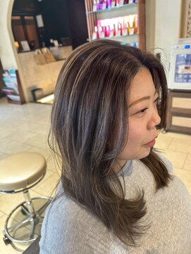 ヘアリゾート粋 ティガ 池袋店(tiga) ミディアムレイヤー/くびれミディアム/抜け感/垢抜け