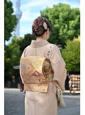 七五三/袴/袴着付け/ヘアセット/ヘアメイク/訪問着着付け