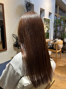 ボタニカ(Botanica) オレンジブラウンカラー/ロングレイヤー/髪質改善/縮毛矯正