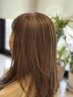 骨格補正カット＋白髪ぼかしカラー＋髪質改善トリートメント ￥11000