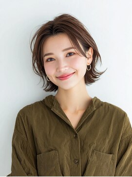 e.m.a プレミアムビューティーサロン 栄駅店(e.m.a PREMIUM BEAUTY SALON) レイヤーカット/イメチェン/外ハネボブ/美髪/ワイドバング/髪型