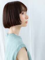 カバーヘア ブリス 大宮西口(COVER HAIR bliss)&nbsp;大人可愛いチェリーレッドミニボブ//大宮20代30代40代