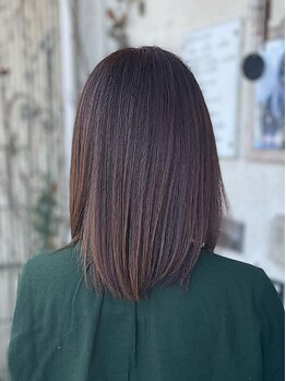 【松代/駐車場完備】乾燥によるパサつきや広がりに。まとまりの良いストレートヘアで朝のお手入れも楽に♪