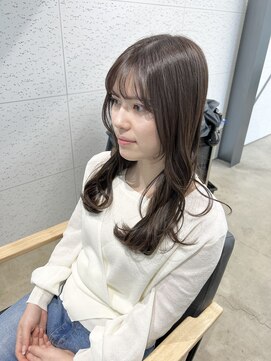 ビーヒアナウ N゜03 金沢駅西店(BE HERE NOW) 髪質改善カラー/オリーブブラウン