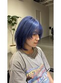 色落ちも可愛いネイビーブルー！