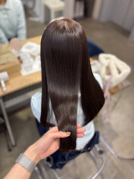 リラクオーレ 三宮 元町(LIRA CUORE) ショコラブラウン×髪質改善縮毛矯正