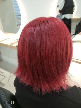 アジールヘア 池袋東口店(agir hair) ブリーチあり♪レッドカラー♪池袋東口