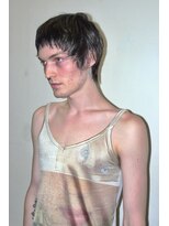 ココ 原宿(KOKO) ニュアンスパーマスパイキーショートラフショート黒髪メンズ