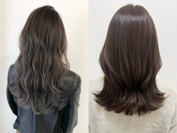 ルクス(luxe)の写真/地肌と髪を労わり髪の未来を考えたデザインカラー。繰り返すダメージも大幅に軽減 。