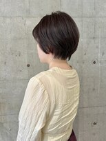 モアバイクリップス 湘南台(moa by clips) 大人ショート×ピンクブラウン
