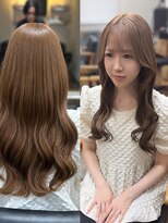 ルアナ 名古屋店(Luana) 髪質改善カラーでつくるアイドルベージュ/名古屋名駅亀島栄