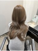 ブリーチなしWカラー～ミントベージュ～