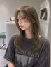 【夏限定】韓国風レイヤーカット+透明感オリーブベージュ