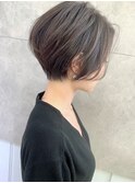 絶壁解消×ワンカールパーマ×大人ショート