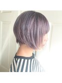 ボブ/フェザーバング/大人かわいい/グラデハイライト[渋谷]