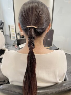 ラブクロムトーキョー オモテサンドウ(LOVECHROME OMOTESANDO) 簡単☆オシャレなタイトヘアアレンジ　表参道髪質改善