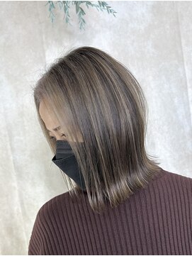 スラッシュ(SLASH) 髪質改善/グレージュ/透明感カラー/ナチュラル/艶髪