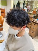 メンズ波巻きスパイラルパーマ