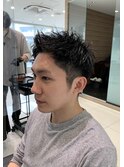 スパイキーショート×ソフトツイスト