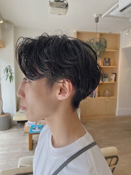 モーブ 代官山(mauve) ニュアンスパーマ×センターパート