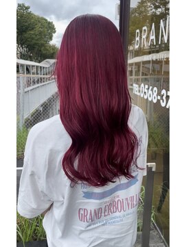 ブランシェ 高蔵寺店(BRANCHE) チェリーレッドカラー【ブリーチ1回】