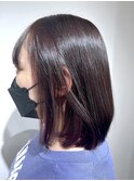 インナー×ワインレッド 水戸/インナーカラー/ブリーチ