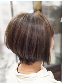 30代40代50代60代 白髪ぼかし くびれ大人前下りショート