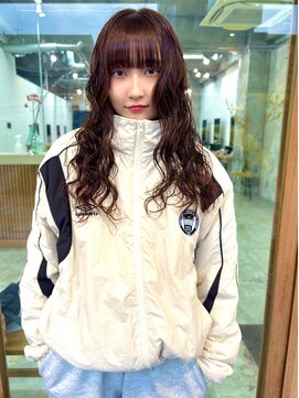 カシェル(cashel kishaba) パーマ×ボルドー