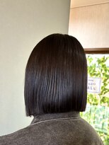 ココカラヘアー ニコ(cococara hair nico)&nbsp;ストレート/縮毛矯正/髪質改善/切りっぱなしボブ/ブラック